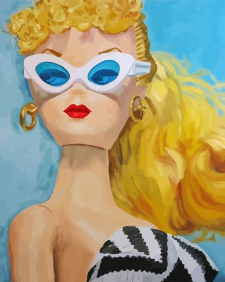 Vintage Barbie Paint By Number