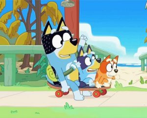 Aesthetic Bluey Beach Paint By Number