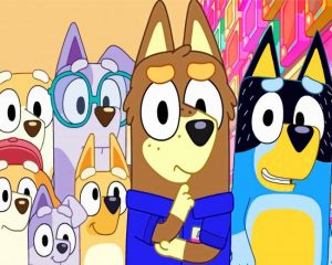 Aesthetic Bluey Characters Paint By Number