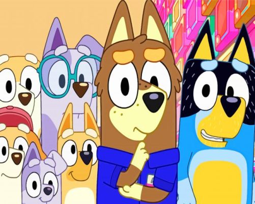 Aesthetic Bluey Characters Paint By Number