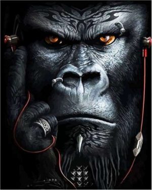 Mad Gorilla Paint By Number