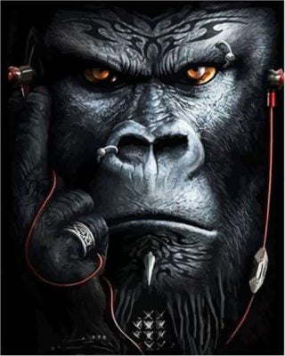 Mad Gorilla Paint By Number