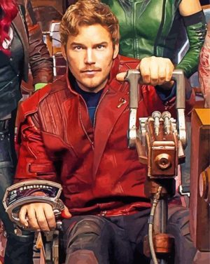Peter Quill Paint By Numbers art