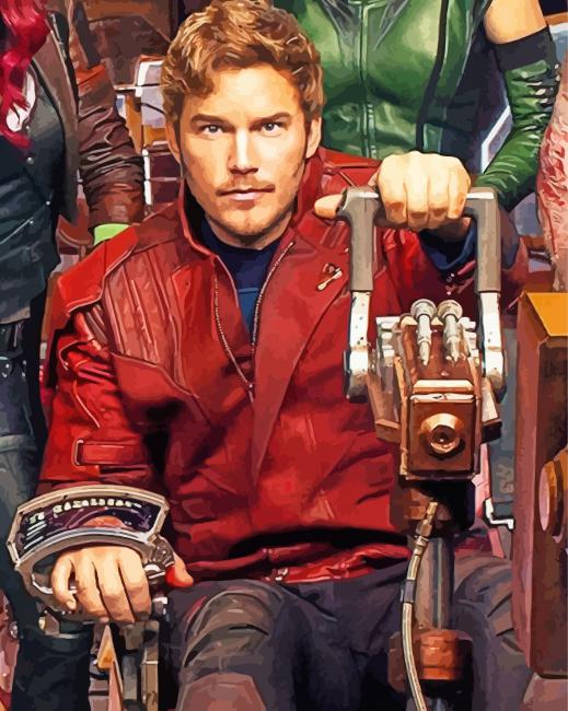 Peter Quill Paint By Numbers art