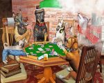 Aesthetic Dogs Playing Poker Paint By Number