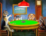 Aesthetic Dogs Playing Poker Art Paint By Number