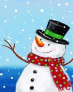 Aesthetic Snowman Paint By Numbers