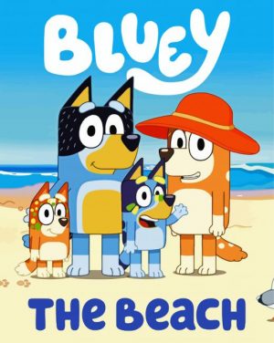 Bluey Beach Paint By Numbers