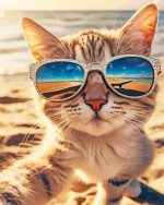 Cat Taking a Selfie Paint By Number