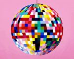 Colorful Disco Ball Art Paint By Number
