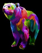 Colorful Bear Pop Art Paint By Number