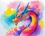 Colorful Chinese Dragon Paint By Number