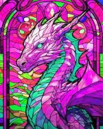 Colorful Dragon Mosaic Paint By Number