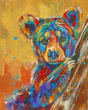 Little Colorful Bear Paint By Number