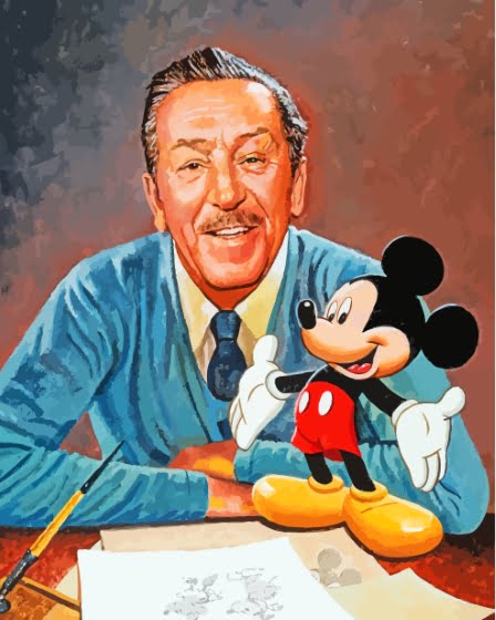 Walt And Mickey Paint By Number
