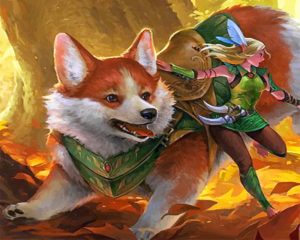 Corgi And Fairy Paint By Number