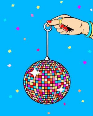 Disco Ball Pop Art Paint By Number