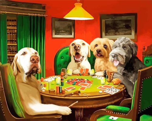 Poker Pals Paint By Number
