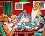 Poker Paws Paint By Number