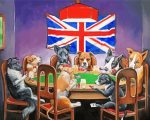 English Dogs Playing Poker Paint By Number