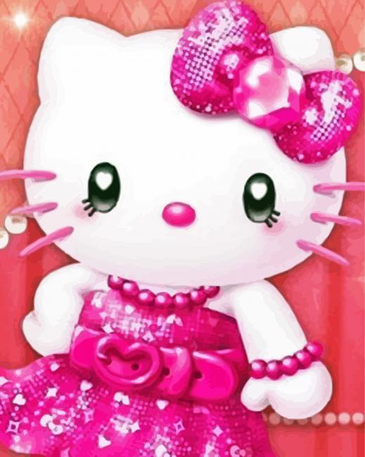 Gorgeous Hello Kitty Paint By Number