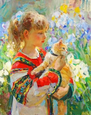 Impressionist Girl Paint By Numbers 