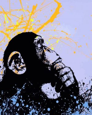 Monkey Banksy Art Paint By Number