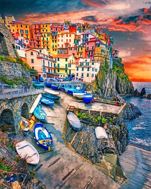 Cinque Terre National Park Paint By Number