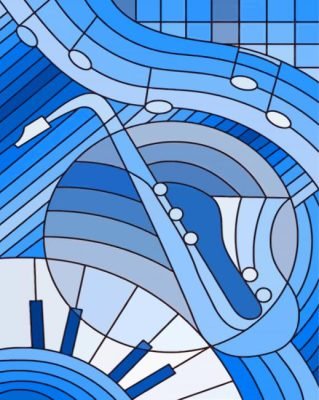 Musical Stained Glass Paint By Number