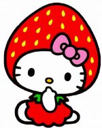 Strawberry Hello Kitty Paint By Number