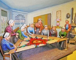 Women Quilting Art Paint By Number