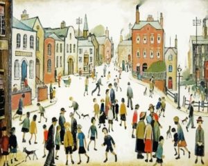 A Town Square Lowry Paint By Numbers