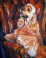 American Cocker Spaniel Dog Paint By Numbers