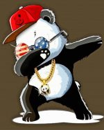 Anime Hip Hop Panda paint by numbers