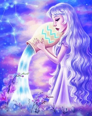 Aquarius Girl Paint By Numbers
