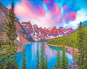 Banff National Park Landscape Paint By Numbers
