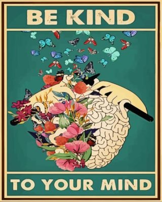 Be kind to your mind paint by numbers