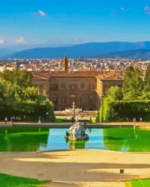 Boboli Gardens In Italy Paint By Number