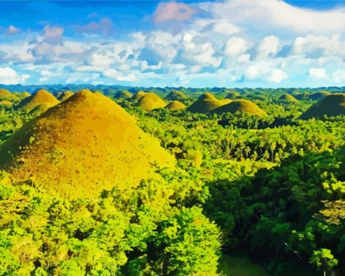 Bohol Chocolate Hills Paint By Number