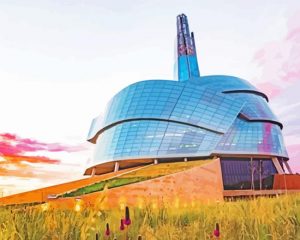 Canadian Museum Winnipeg City paint by numbers