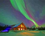 Canadian Northern Lights Paint By Number