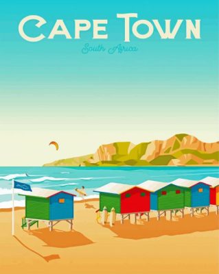Cape Town Beach Paint By Number