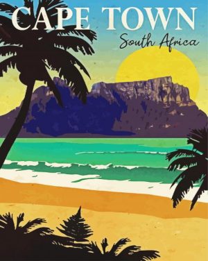 Cape Town Poster Paint By Number