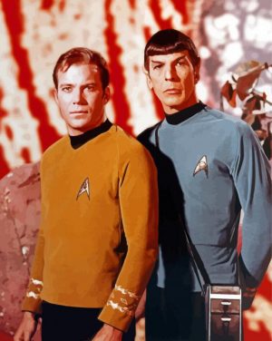 Captain Kirk Spock Paint By Number