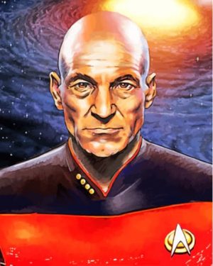 Captain Picard Art Paint By Number