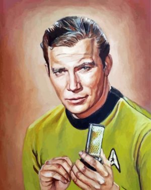 Captain Kirk Art Paint By Number