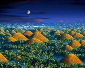 Chocolate Hills Bohol Paint By Number