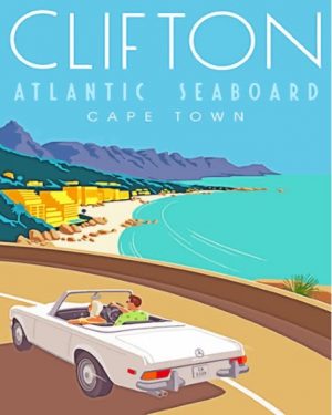 Clifton Cape Town Poster Paint By Number