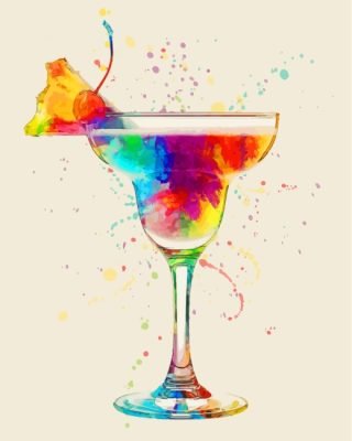 Colorful Cocktail Paint By Number