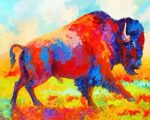 Rainbow Bison Paint By Numbers
